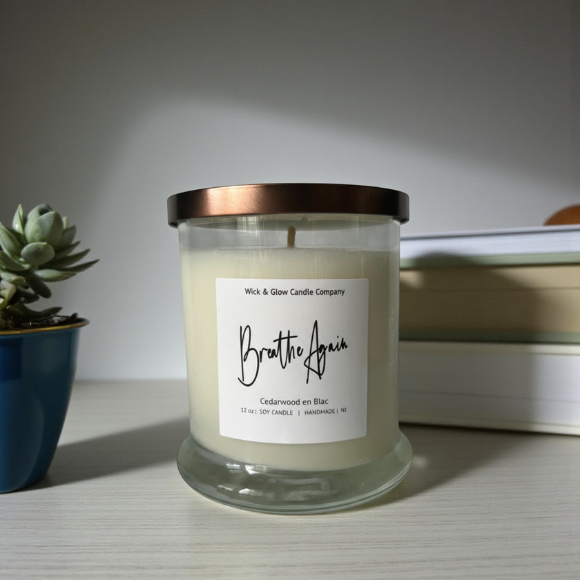 Breathe Again Candle - Wick and Glow Candle Company™