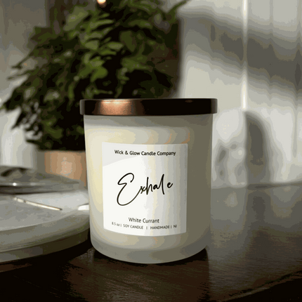 Exhale Luxury Candle - Wick and Glow Candle Company™