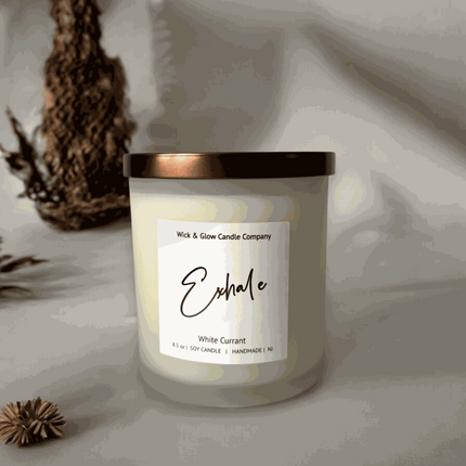 Exhale Luxury Candle - Wick and Glow Candle Company™