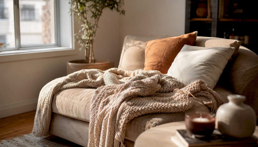 Layered textured fabrics with soft home fragrance elements