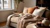 Layered textured fabrics with soft home fragrance elements