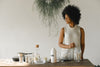 Black woman a ta craft table