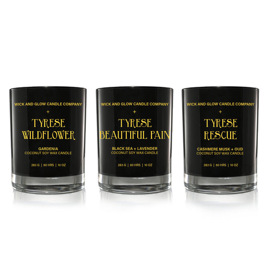 Beautiful Pain Candle Collection  | Tyrese + Wick and Glow