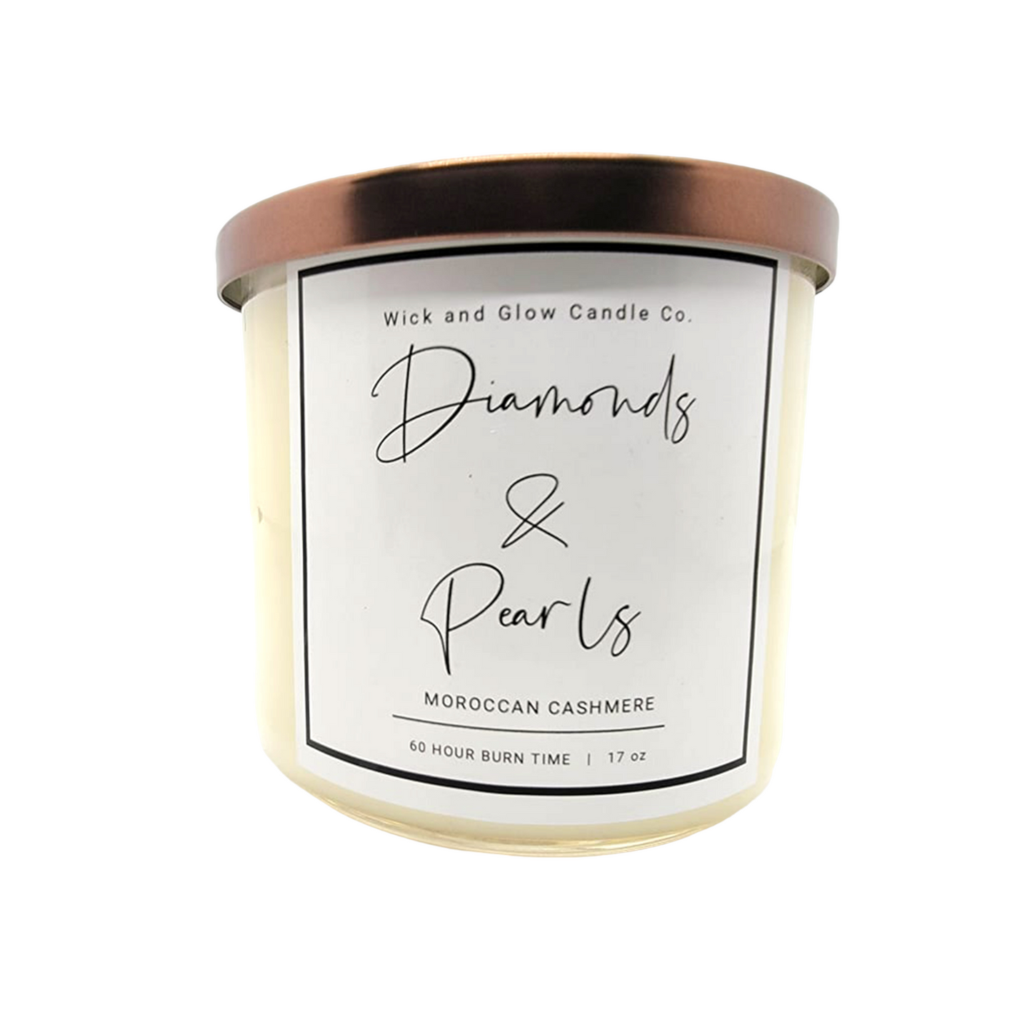 Diamonds and Pearls Moroccan Cashmere Luxury Scented Candle (3 wick)