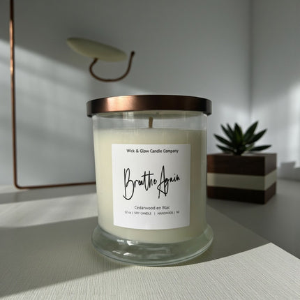Breathe Again Candle - Wick and Glow Candle Company™