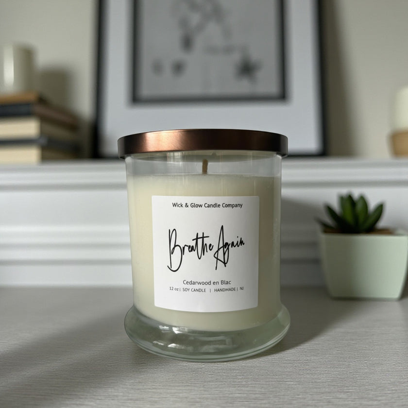 Breathe Again Candle - Wick and Glow Candle Company™