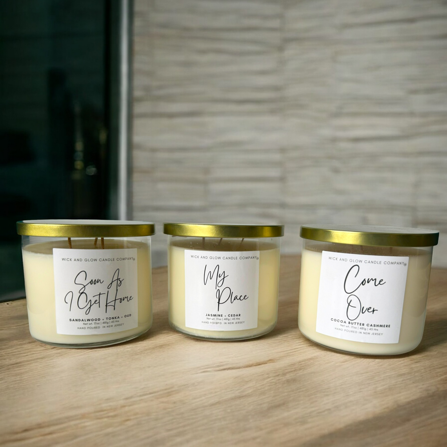 Fall 4 U Luxury 3 Wick Candle Set