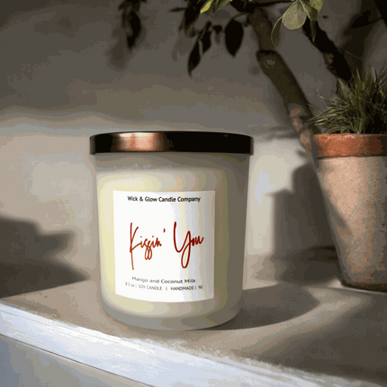 Kissin' You Luxury Candle - Wick and Glow Candle Company™