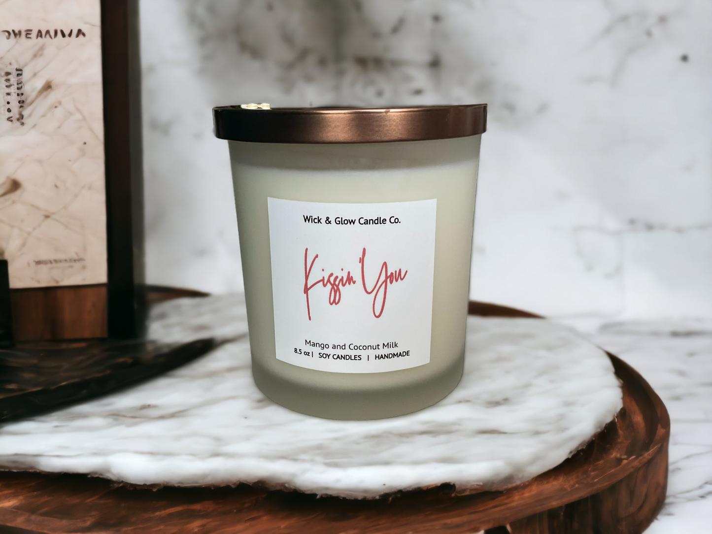 Kissin' You Luxury -Mango and Coconut Scented Candle
