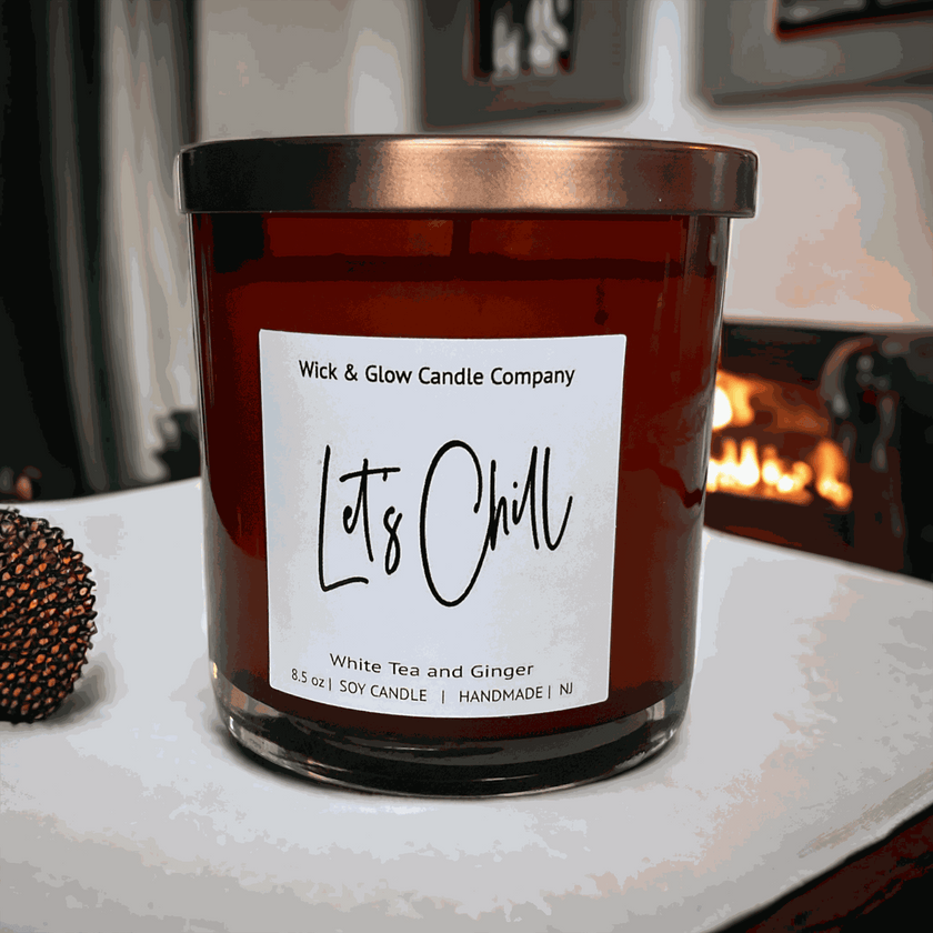 Let's Chill Luxury Candle - Wick and Glow Candle Company™