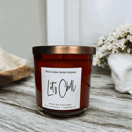 Let's Chill Luxury Candle - Wick and Glow Candle Company™