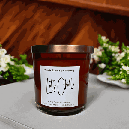 Let's Chill Luxury Candle - Wick and Glow Candle Company™