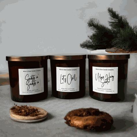 Men of R&B Luxury Scented Candle Set - Wick and Glow Candle Company™