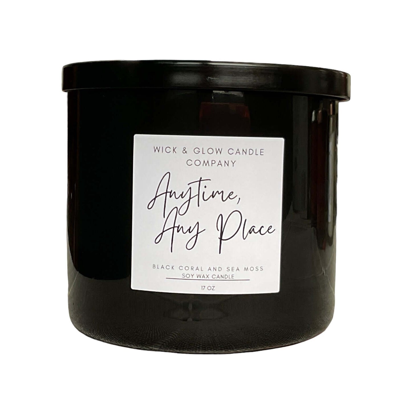 Anytime, Any Place-Black Coral and Sea Moss Scented Candle