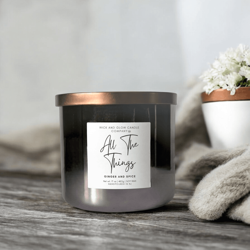 All The Things Luxury Soy Wax Candle – Ginger and Spice - Wick and Glow Candle Company®