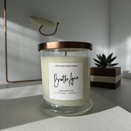 Breathe Again Candle - Wick and Glow Candle Company®