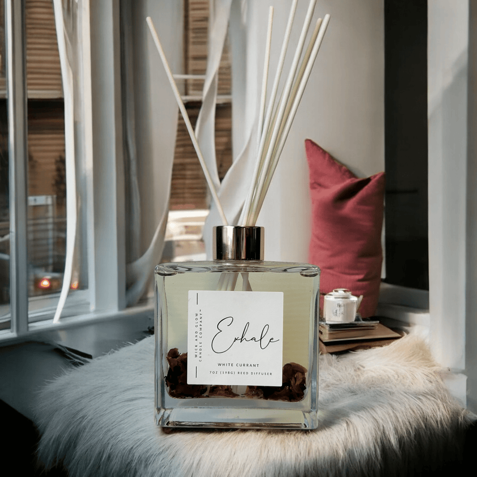 Choose Your Scent Luxury Reed Diffuser | 7 oz Long - Lasting Flameless Diffuse - Wick and Glow Candle Company®