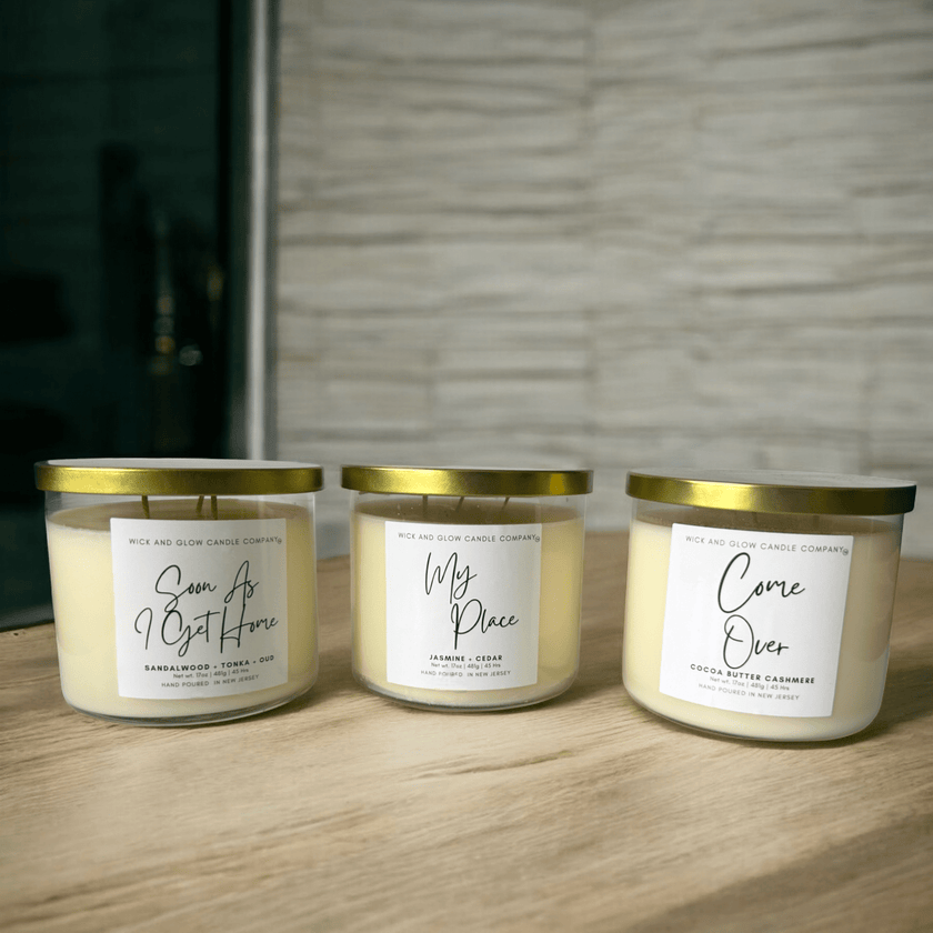 Fall 4 U | Luxury Soy Wax Candle Collection | 3 Wick Fall Candle Set - Wick and Glow Candle Company®