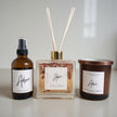 Home Fragrance Scent Bundle: Soy Candle, Reed Diffuser & Room Spray, Choose Your Scent - Wick and Glow Candle Company®