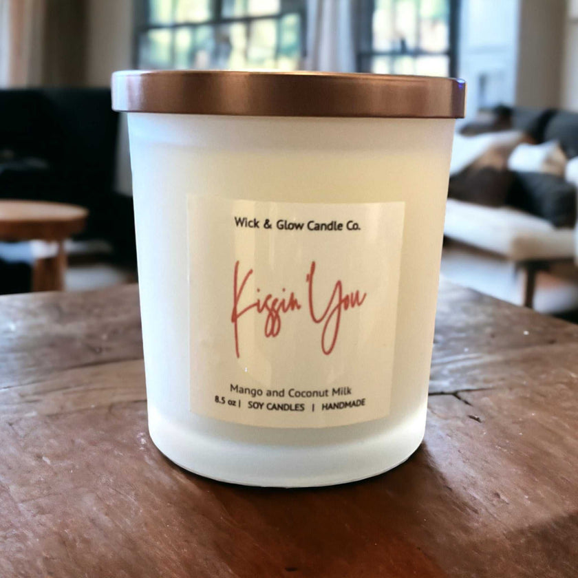 Kissin' You Luxury Candle - Wick and Glow Candle Company®