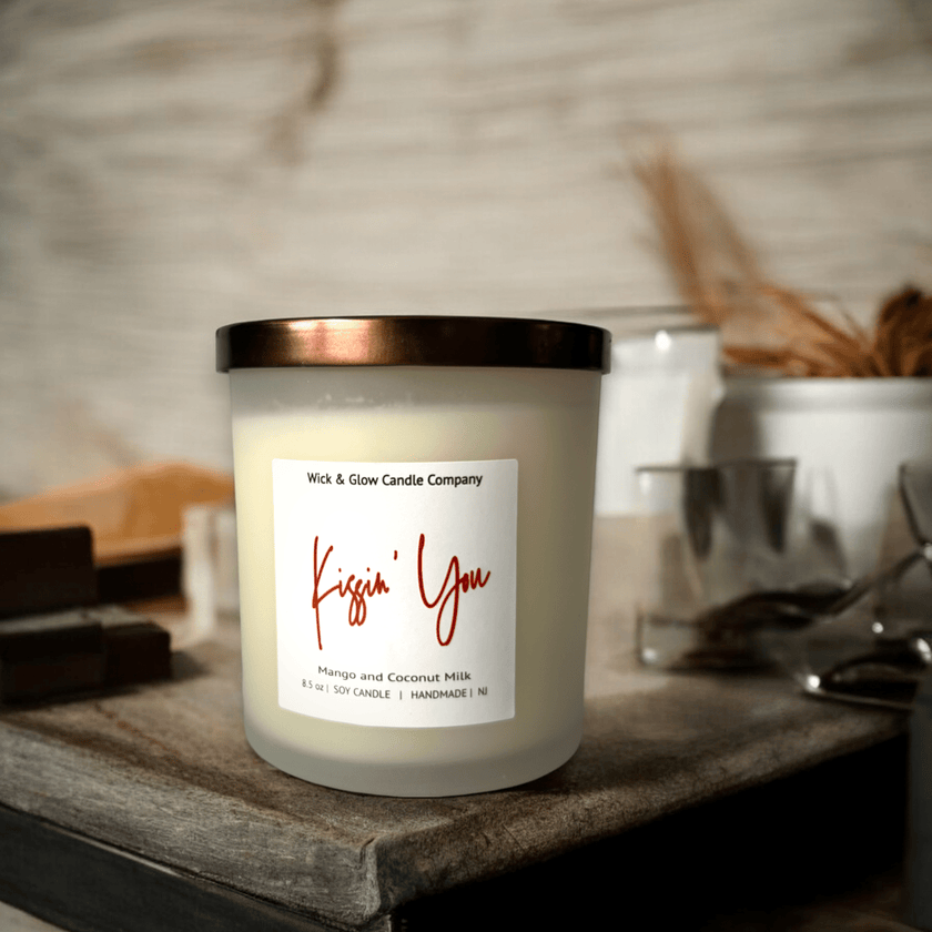 Kissin' You Luxury Candle - Wick and Glow Candle Company®