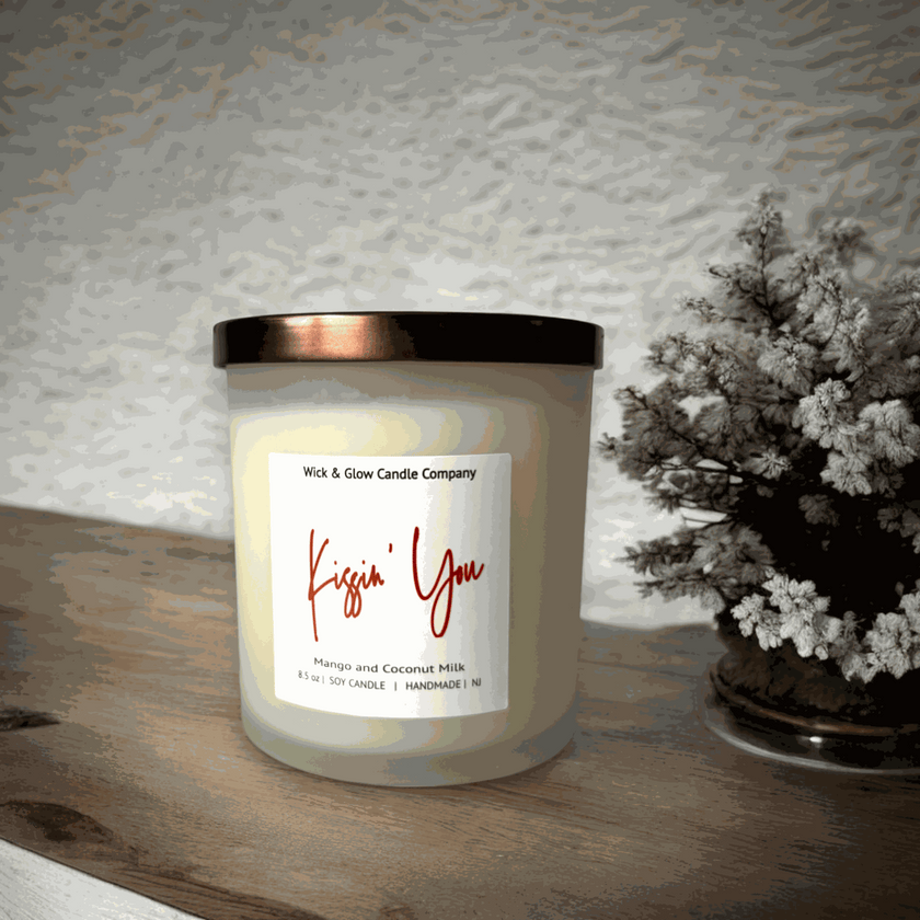 Kissin' You Luxury Candle - Wick and Glow Candle Company®