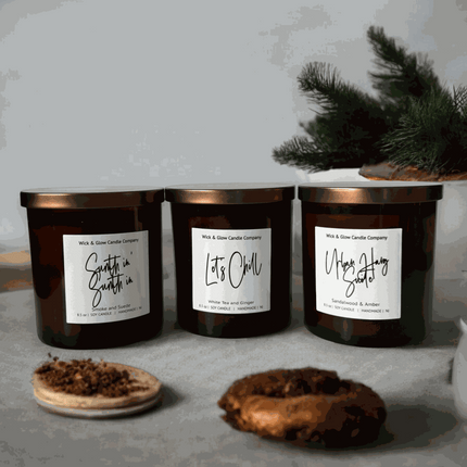 Men of R&B Luxury Scented Candle Set - Wick and Glow Candle Company®