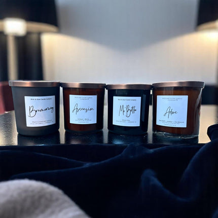 Men of R&B Vol. 2 | Luxury Soy Wax Candle Gift Set | 4 - Candle Collection - Wick and Glow Candle Company®