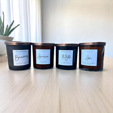 Men of R&B Vol. 2 | Luxury Soy Wax Candle Gift Set | 4 - Candle Collection - Wick and Glow Candle Company®