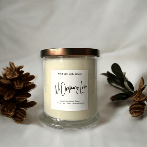 No Ordinary Love - Spice Honey and Tonka Luxury Scented Candle - Wick and Glow Candle Company®