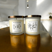 On & On + Sittin Up In My Room | Self Care Duo Luxury Soy Wax Candle Set– Eucalyptus & Linen - Wick and Glow Candle Company®