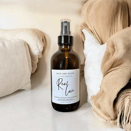 Real Love Room & Linen Spray | White Sage, Lavender & Chamomile | 4 oz - Wick and Glow Candle Company®