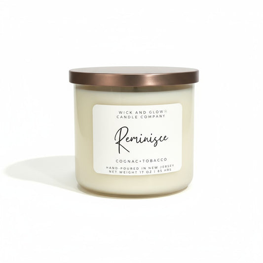 Reminisce –Cognac & Tobacco |  17 oz  Luxury Soy Candle