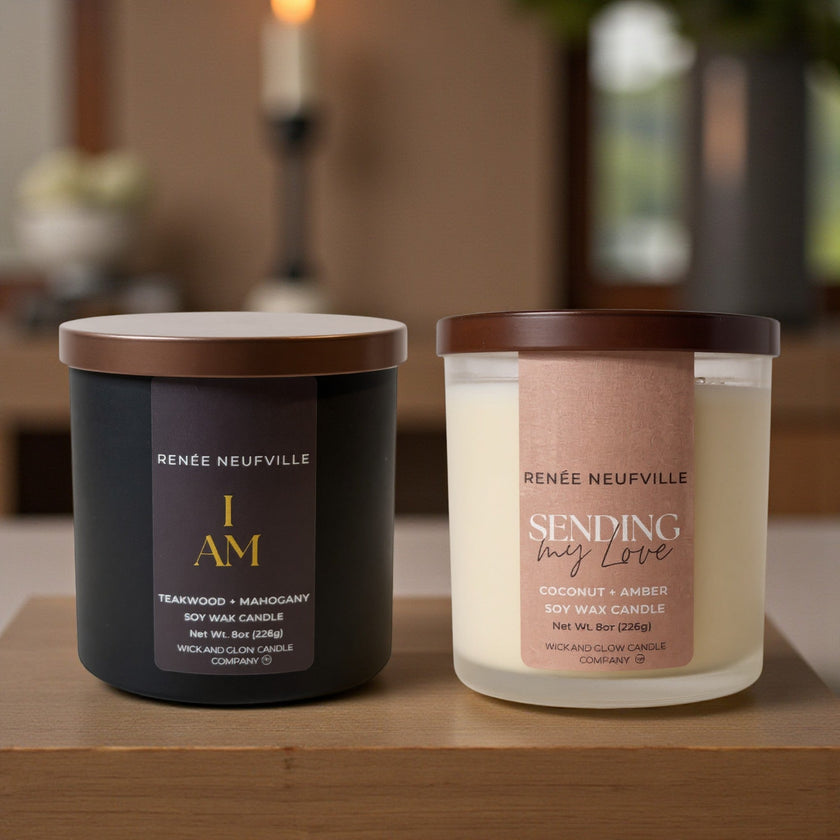 Scenting My Love Duo by Renee Neufville × Wick & Glow Candle Company - Wick and Glow Candle Company®