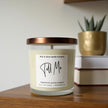 Tell Me | Luxury Soy Wax Candle – Peppermint & Eucalyptus - Wick and Glow Candle Company®