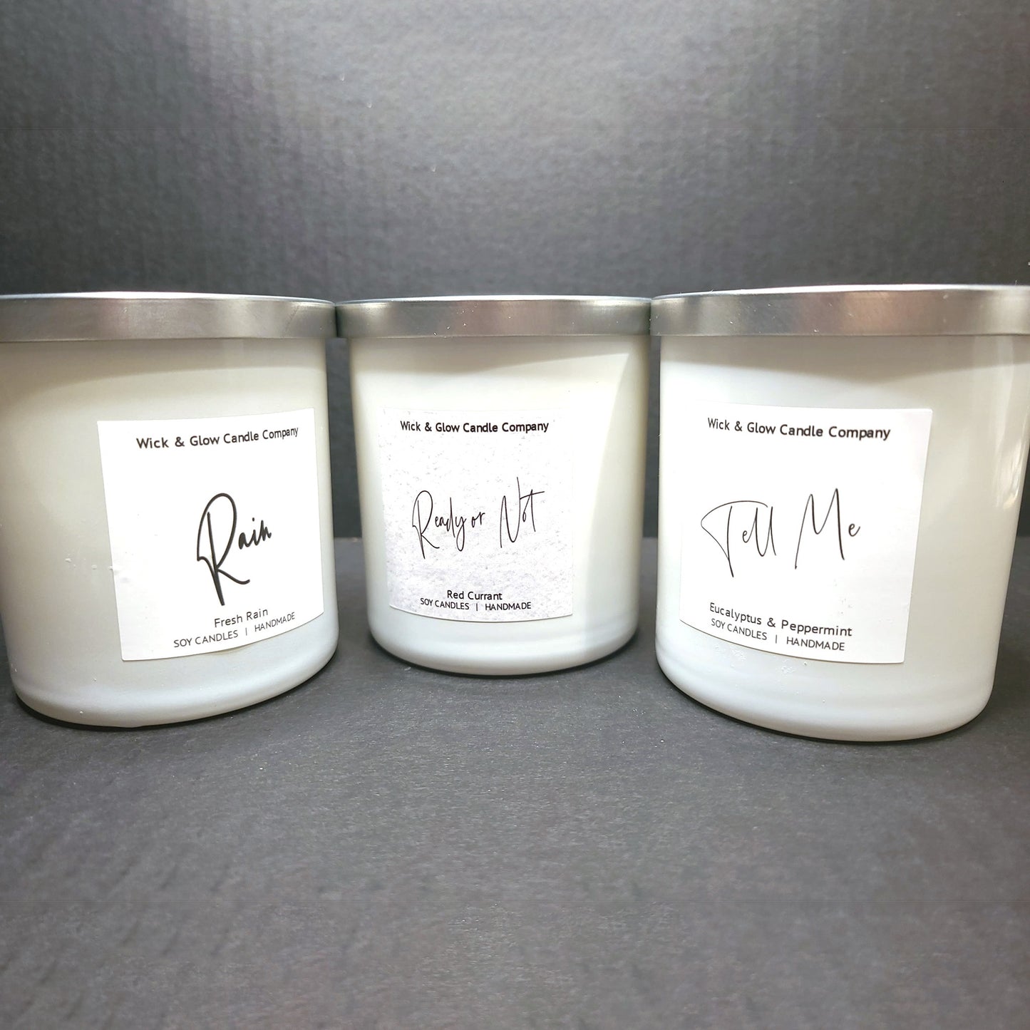 Quiet Storm Luxury Candle Set - The Wick and Glow Candle Company