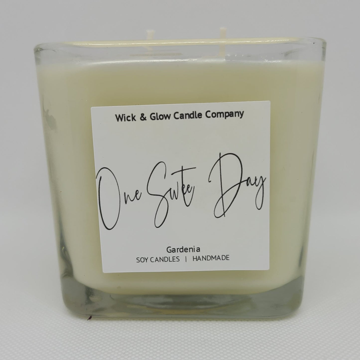 One Sweet Day -Gardenia Scented Luxury Candle - The Wick and Glow Candle Company