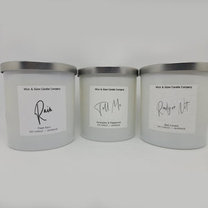Quiet Storm Luxury Candle Set - The Wick and Glow Candle Company