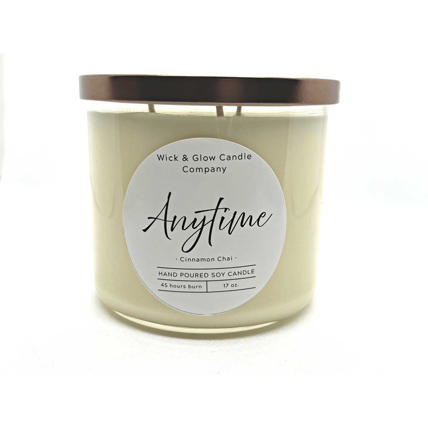 Anytime Cinnamon Chai Scented Soy Wax Candle