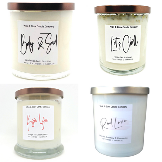 Just Me & U Luxury Scented Candle Set - The Wick and Glow Candle Company