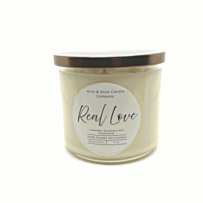Real Love-3 Wick -Luxury Scented Candle