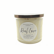 Real Love-3 Wick -Luxury Scented Candle - Wick and Glow Candle Company™