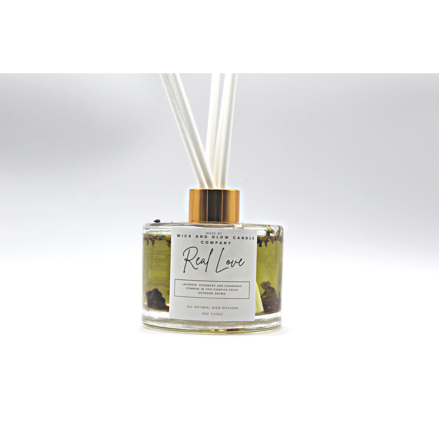 Real Love Reed Diffuser-Lavender, Rosemary and Chamomile